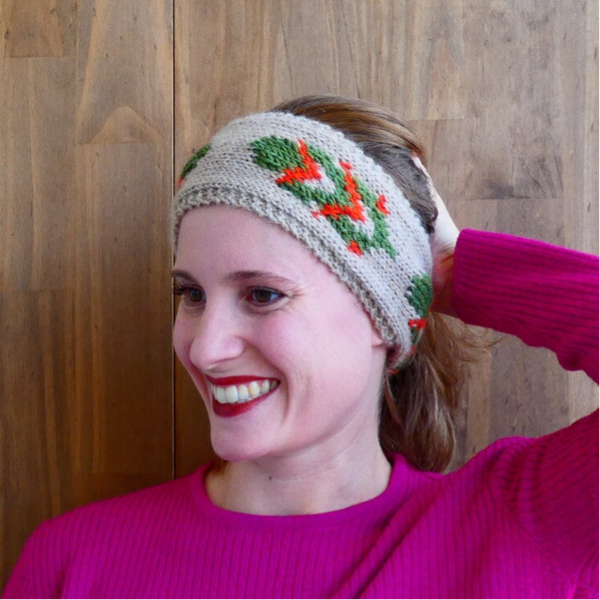 Patron de bandeau pour cheveux feuilles de feu
