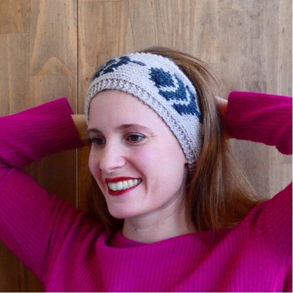Headband model for autumn leaves hair