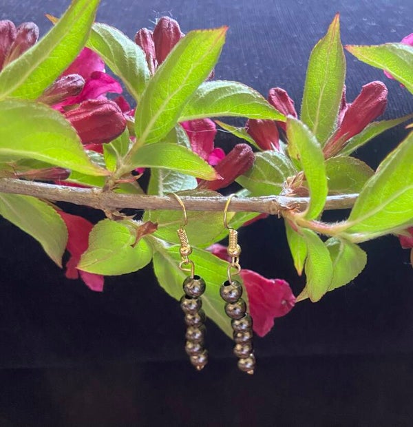 Boucles d' oreilles "pyrite"