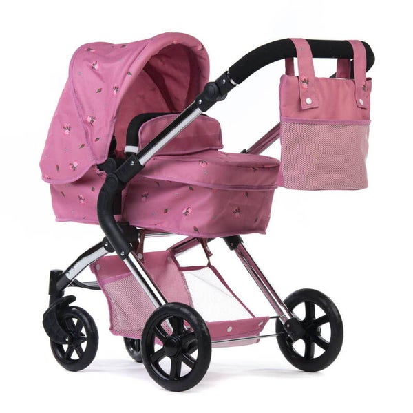 Darcie Single Dolls Pram (Pink)