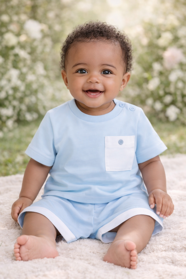 Pocket Shorts And T-shirt Set