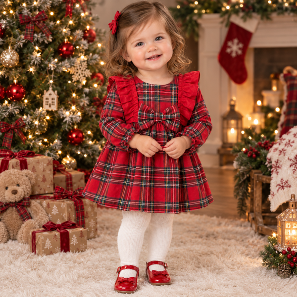 New Tartan Bow Dress
