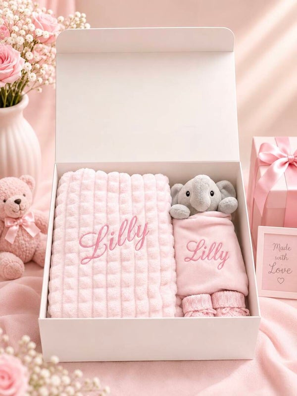 Personalised Blanket Comforter and Bootees