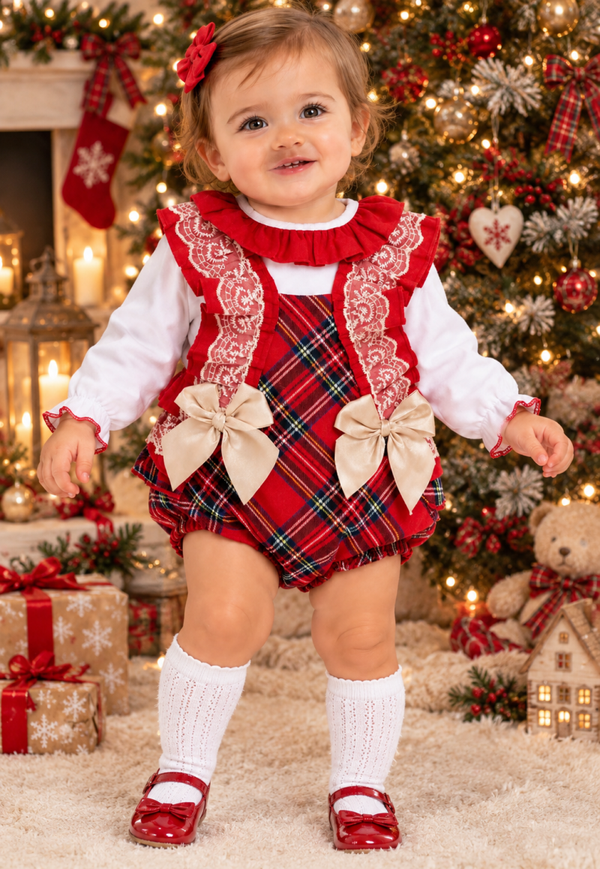 New Tartan Romper Outfit