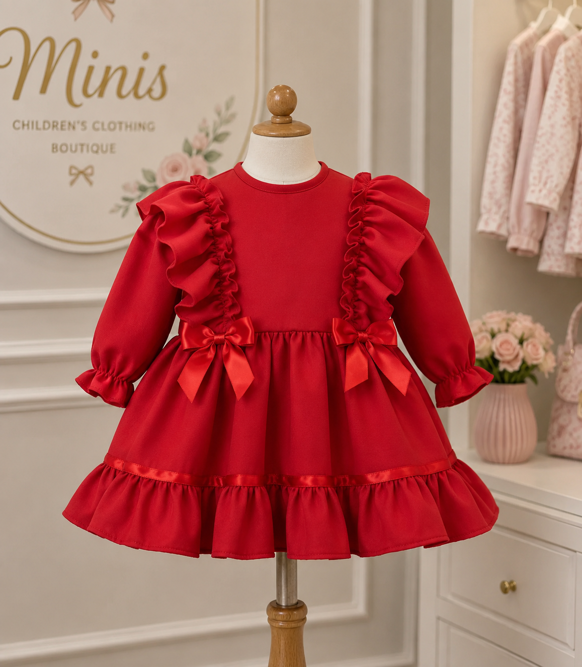 Red Frill Dress
