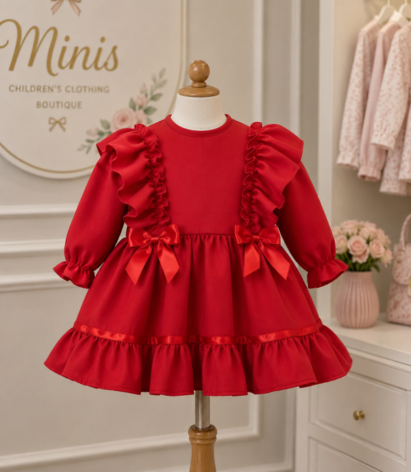 Red Frill Dress