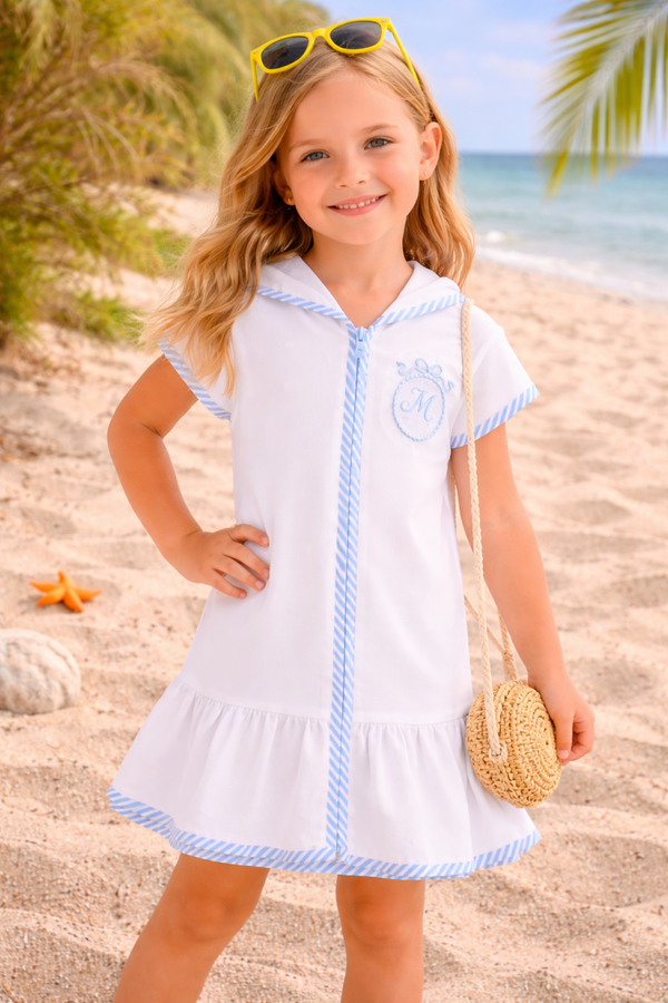 Girls Personalised Beach Cover Up