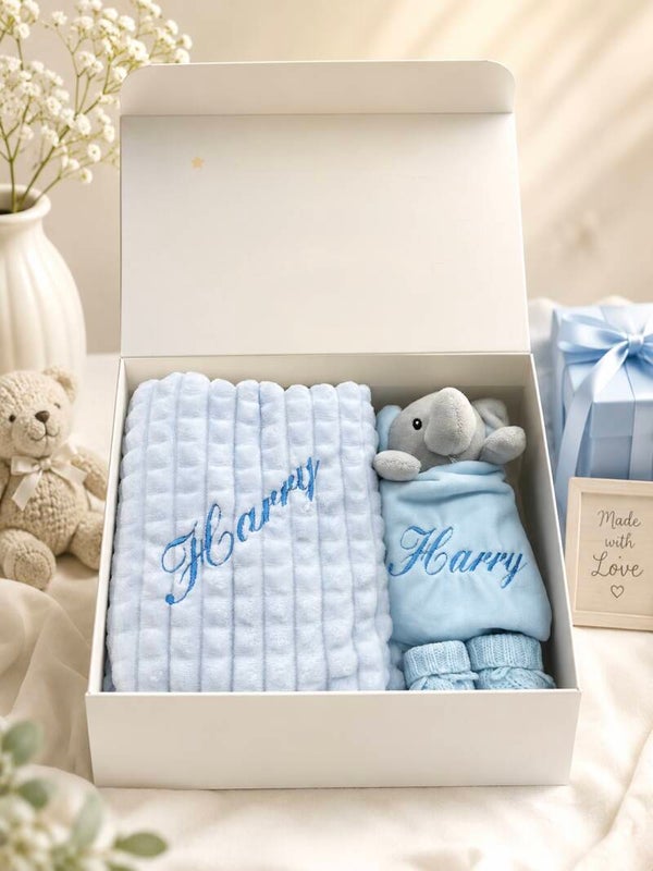 Personalised Blanket Comforter and Bootees
