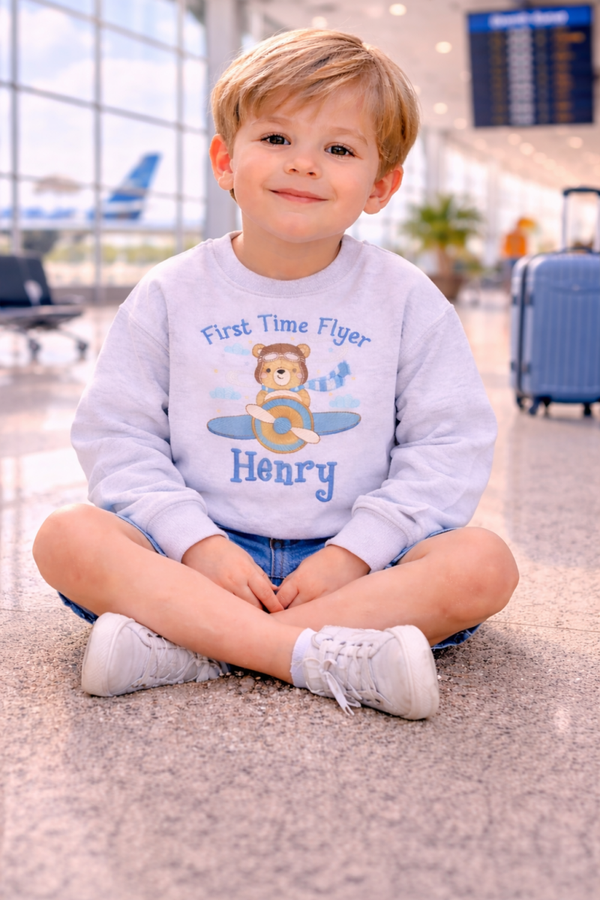 Personalised First Time Flyer Sweatshirt