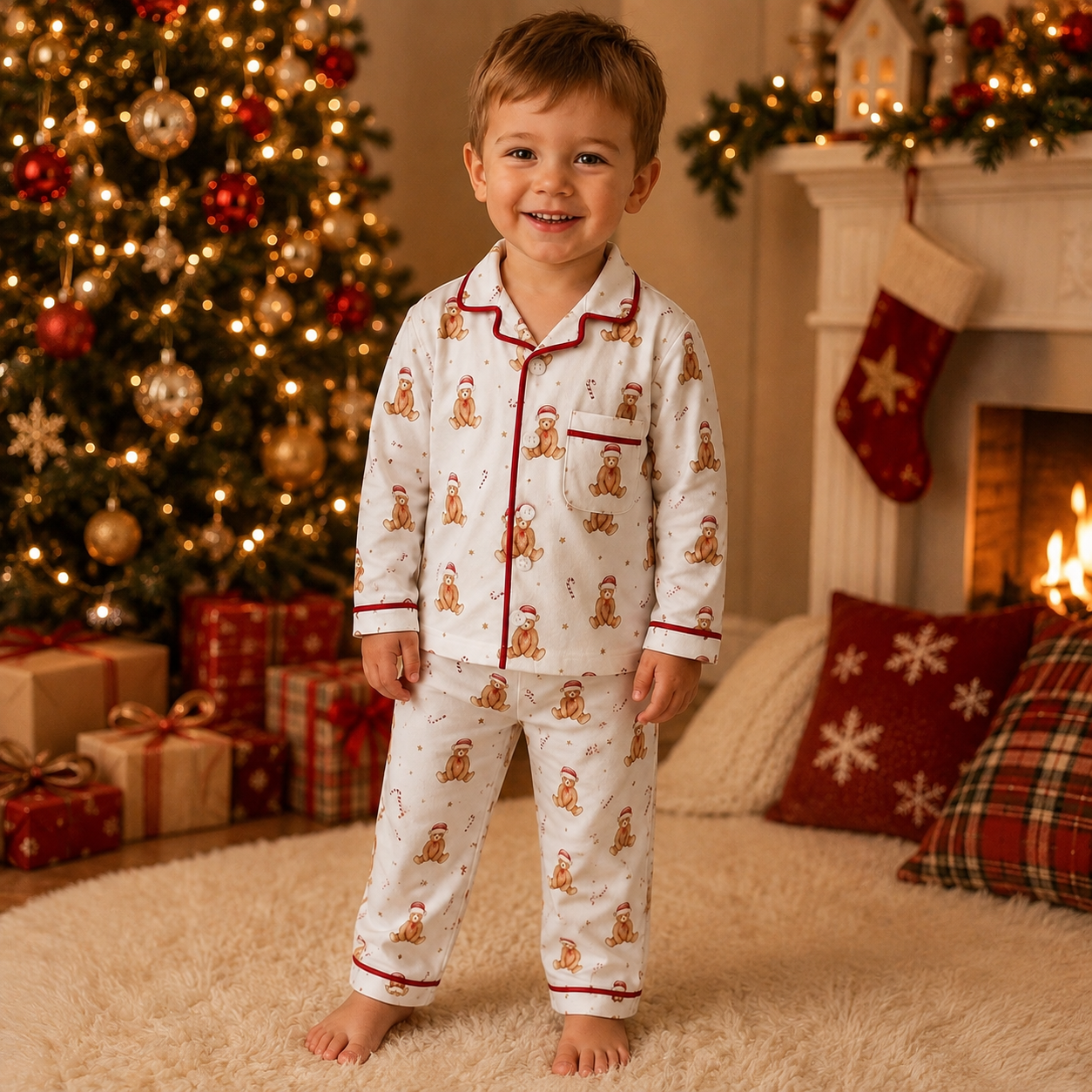 Minis Teddy Christmas Pyjamas (Preorder)