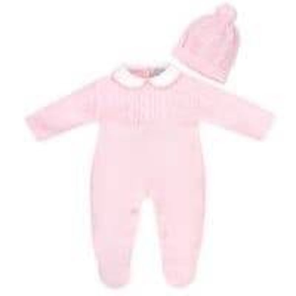 Knitted Onsie With Bobble Hat