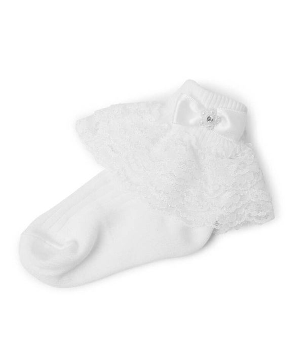White Frill Ankle Socks