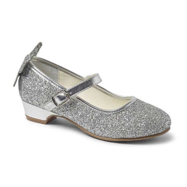Anna Silver Glitter Butterfly Shoes