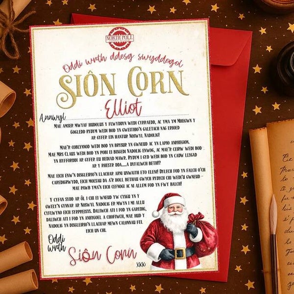 Personalised Welsh Santa Letter