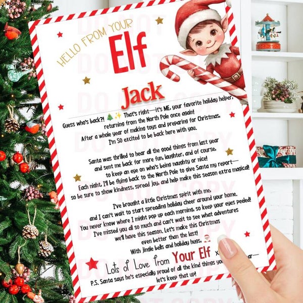 Personalised Elf/Elves Returning Letter