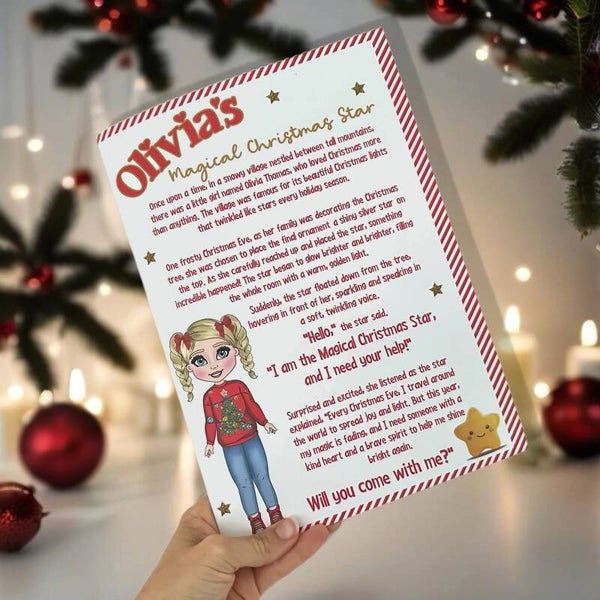 Magical Christmas Star Story Booklet -Girl's Version