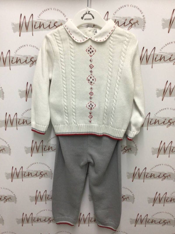 Sarah Louise Knitted Top And Trousers