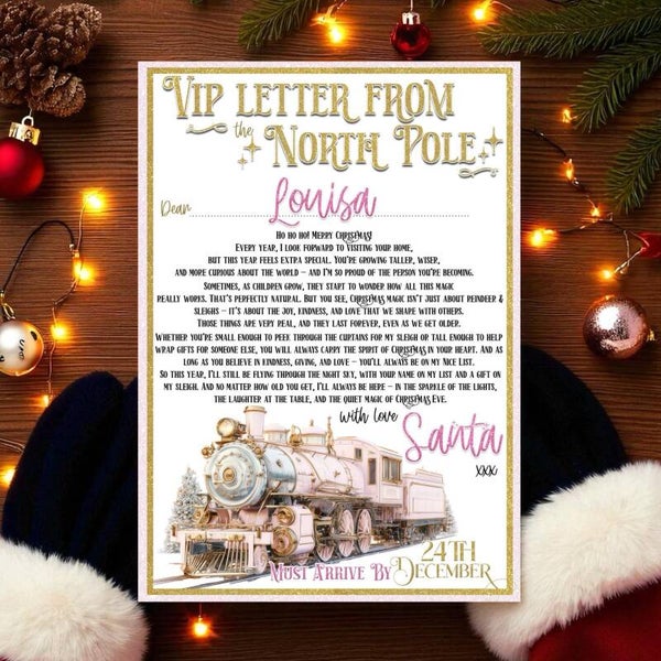 Personalised VIP North Pole Letter