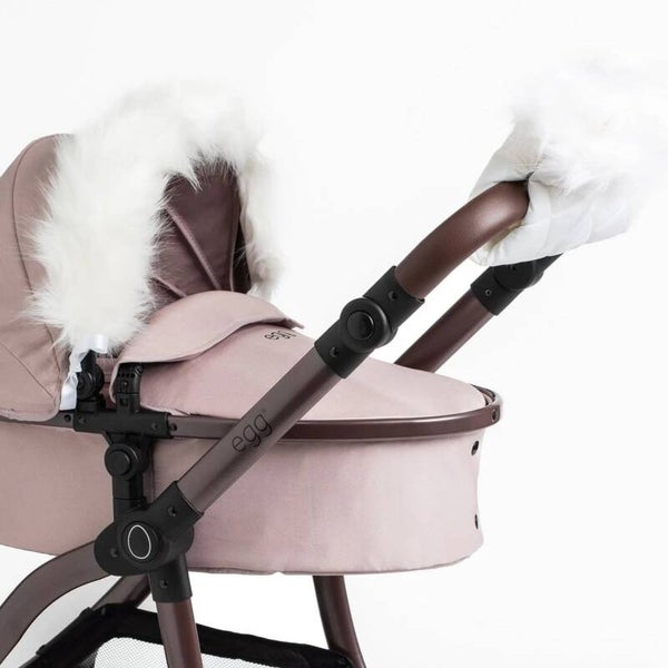 Egg Dolls Pram Fur Accessories Pack - White