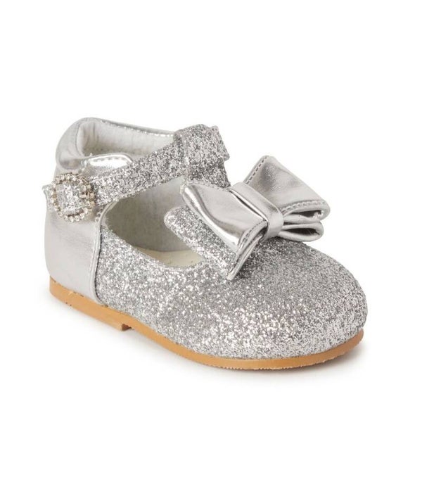 Cora Silver Glitter Shoes
