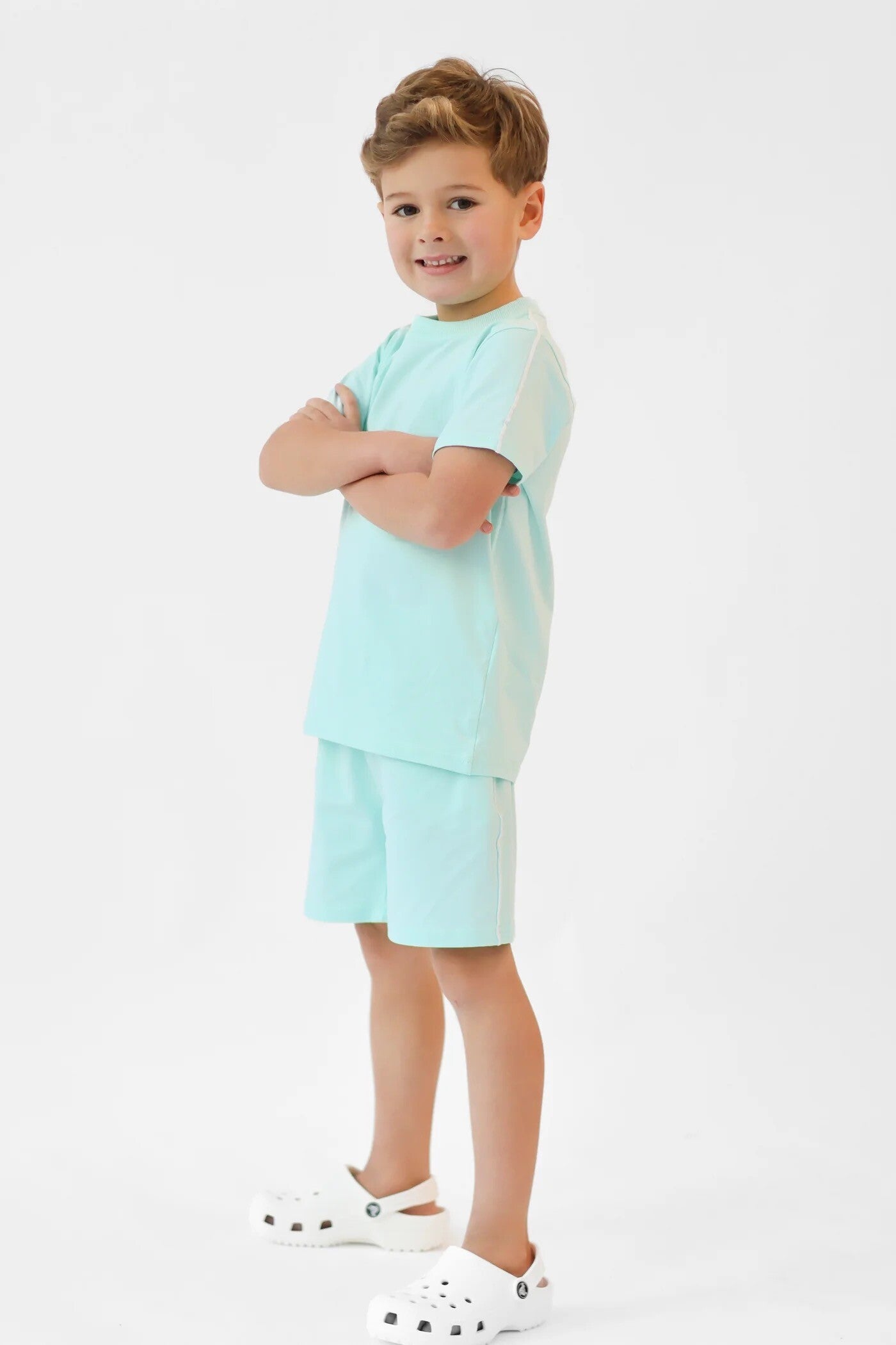 HK Eddie Mint Shorts Outfit