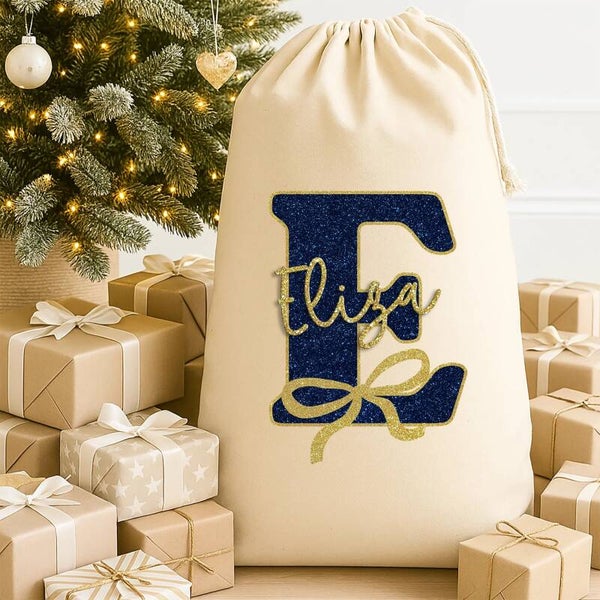 Personalised Christmas Sack - With Bow