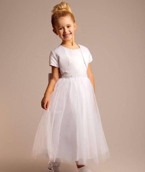 Zia White Dress With Bolero