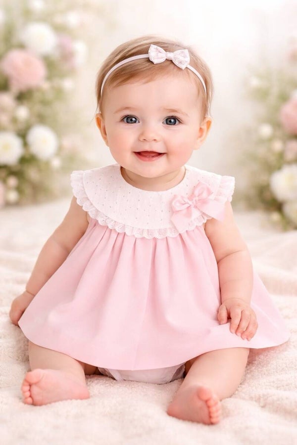 Broderie Anglais Bib Dress