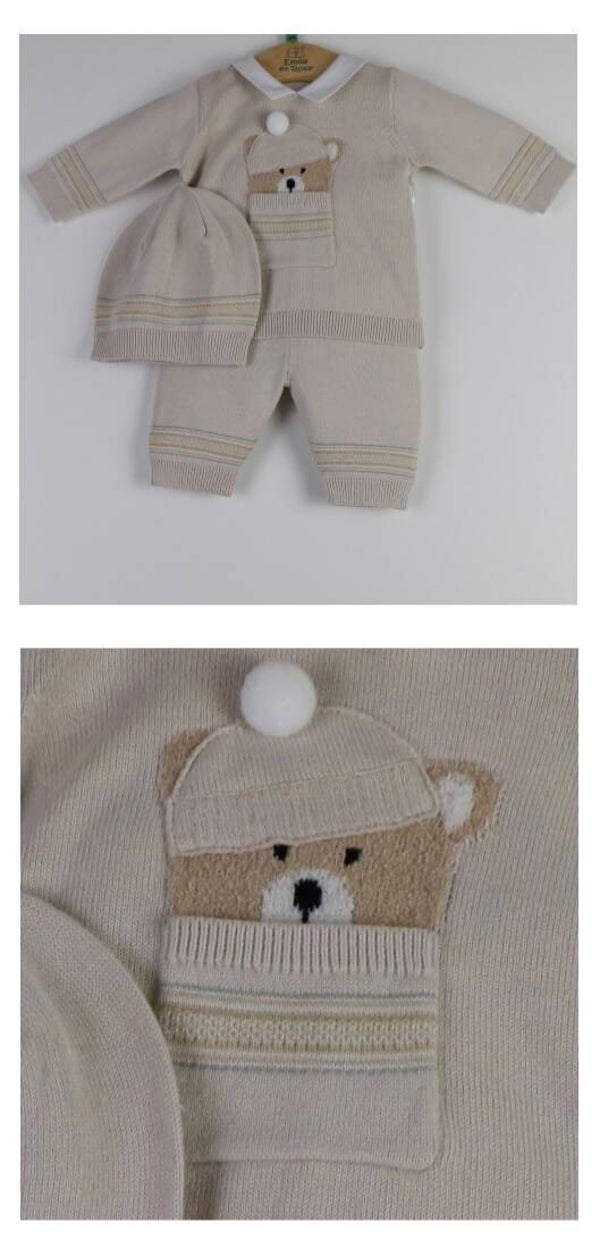 Knitted Teddy 2pc