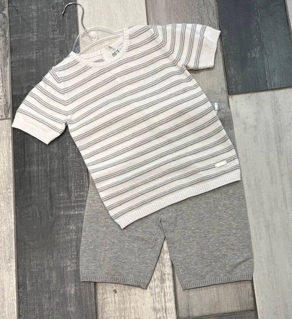£5 Fine Knit Striped Shorts SEt
