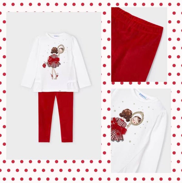 Mayoral Velvet Leggings Set