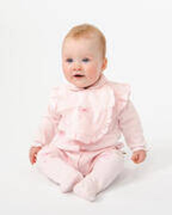 Caramelo Bow Babygro And Bib