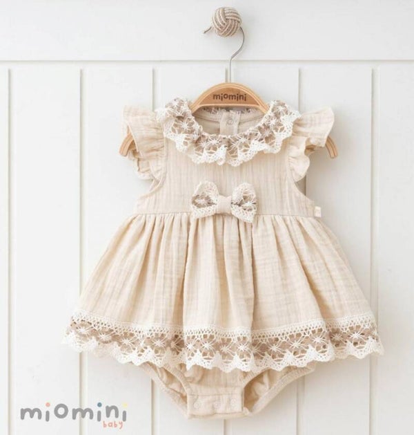 Linen Dress With Attached Pants