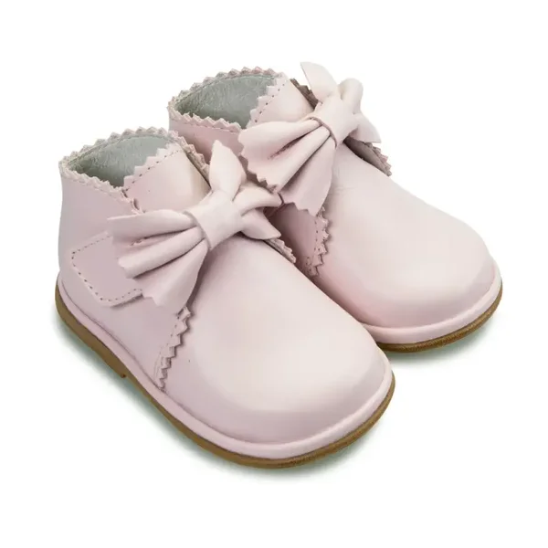 Borboleta Pink Leather Boots