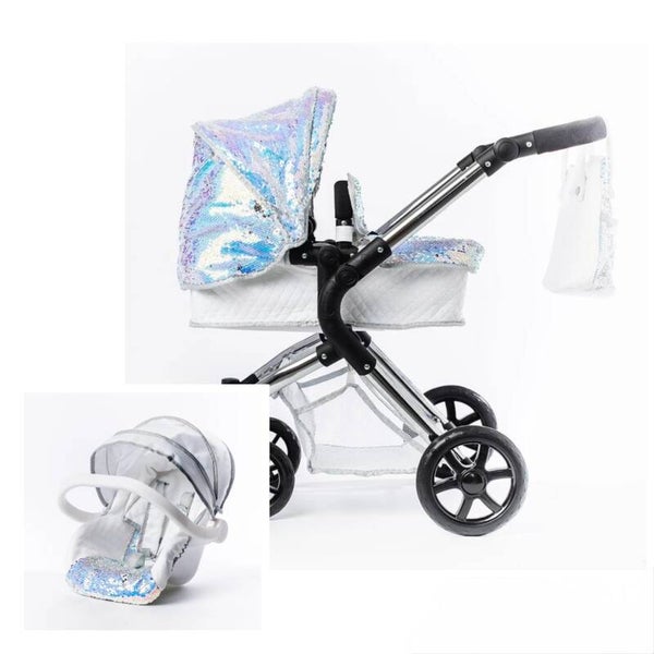 Polly Dolls Pram and Car Seat Bundle