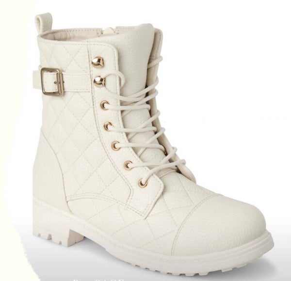 Quilted Buckle Boots