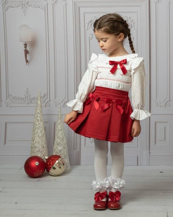 Caramelo Skirt And Blouse