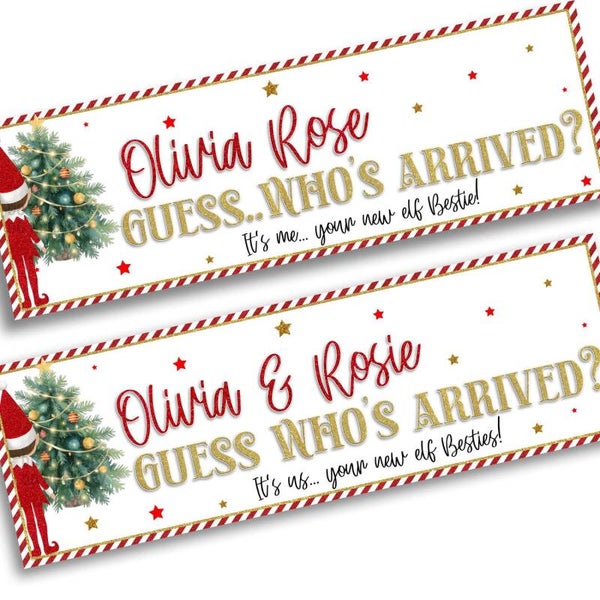 Personalsed Elf Arrival Banner