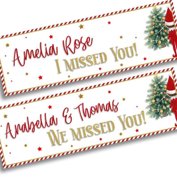 Personalised Elf Return Banner