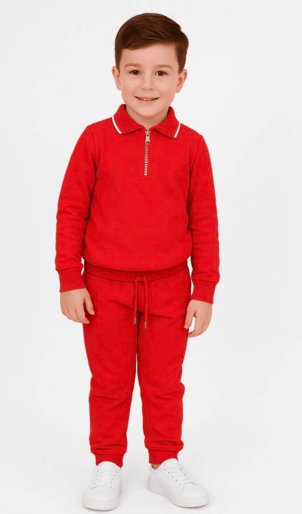 Harry 2pc Joggers Set - Red