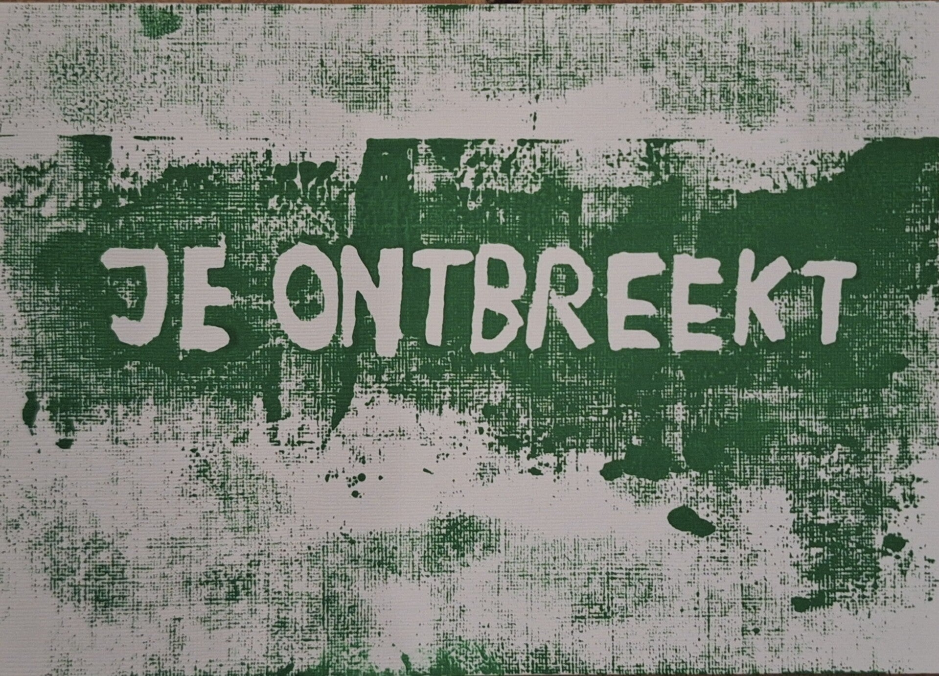 JE ONTBREEKT LINOPRINT A6