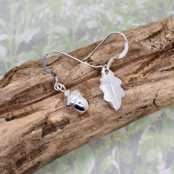 Acorn and Oak Leaf Earrings