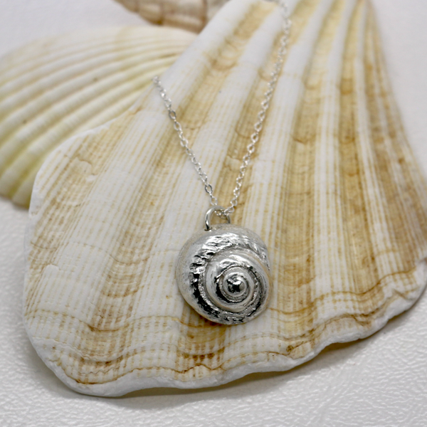 Silver clay seashell earrings and necklace workshop