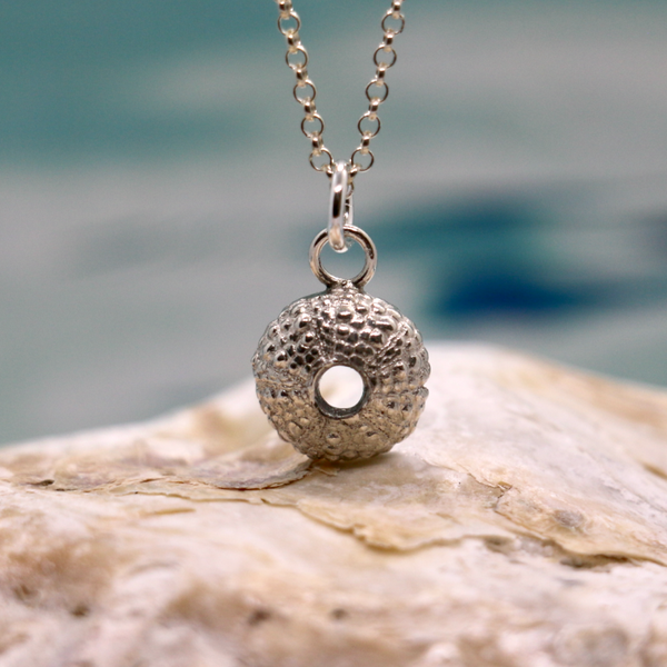 Silver Sea Urchin Necklace - Ocean Lover's Jewellery