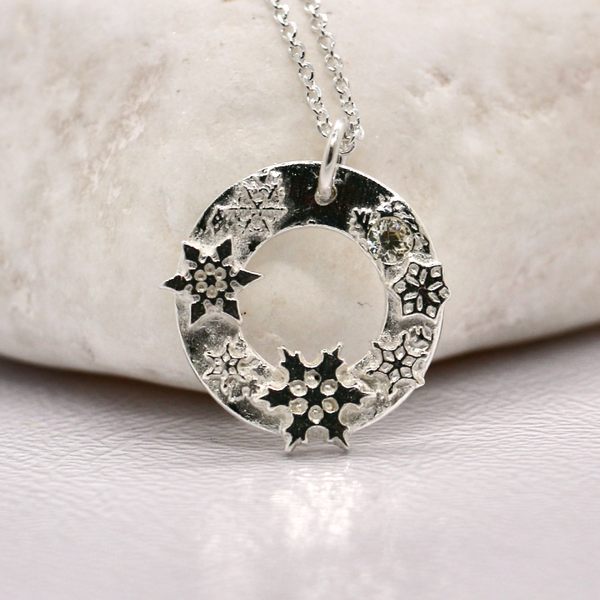 Silver Snowflake Necklace