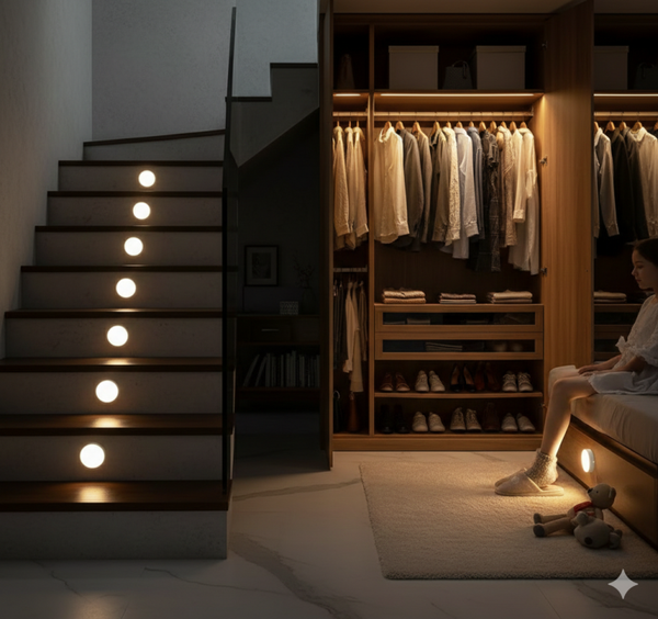 Veilleuse LED sans fil avec détecteur de mouvement