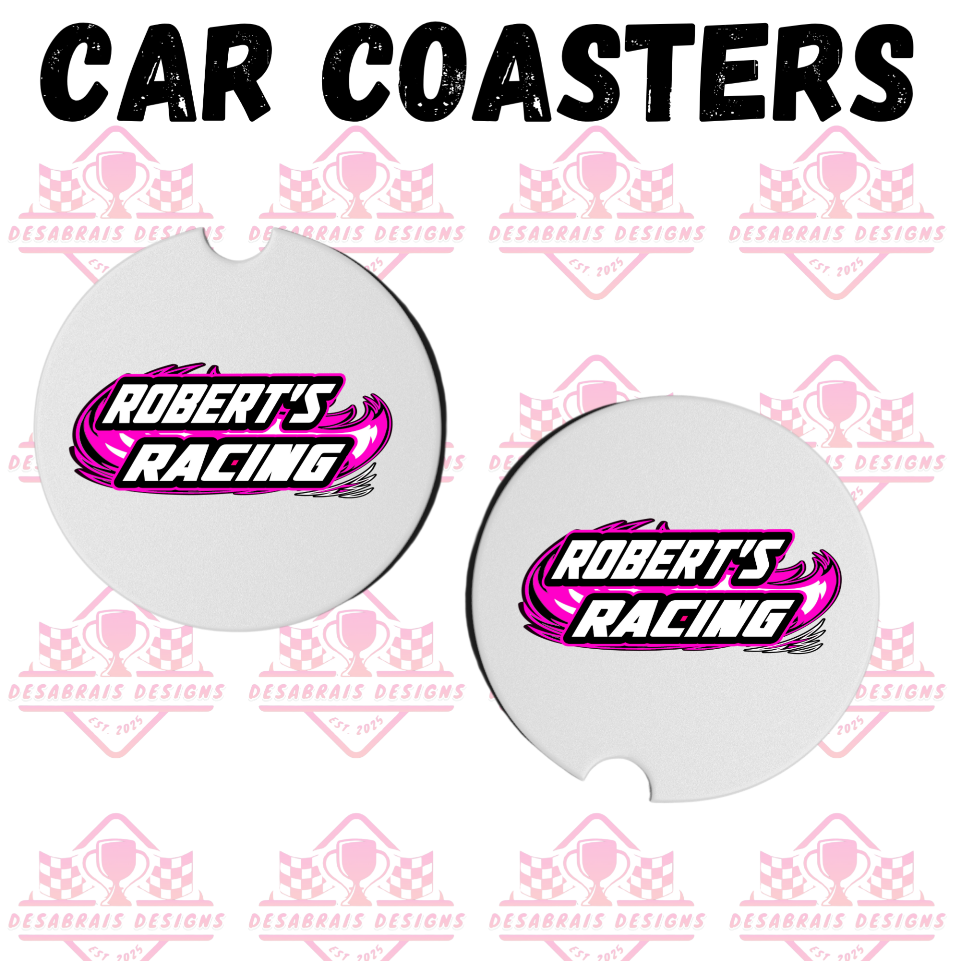 Roberts Motorsports Car Coasters