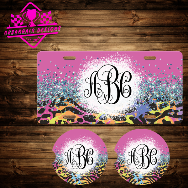 Pink Rainbow Cheeta Sparkle Bundle