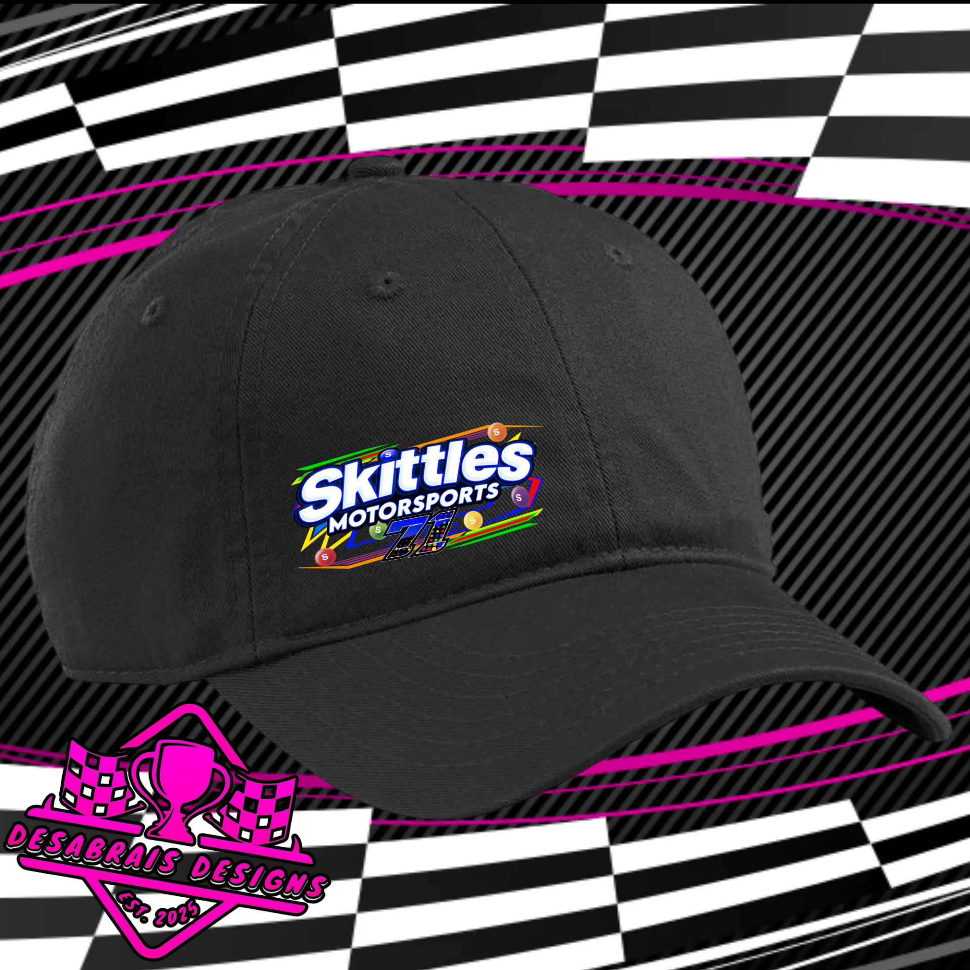 Skittles Motorsports Unstructured Hat