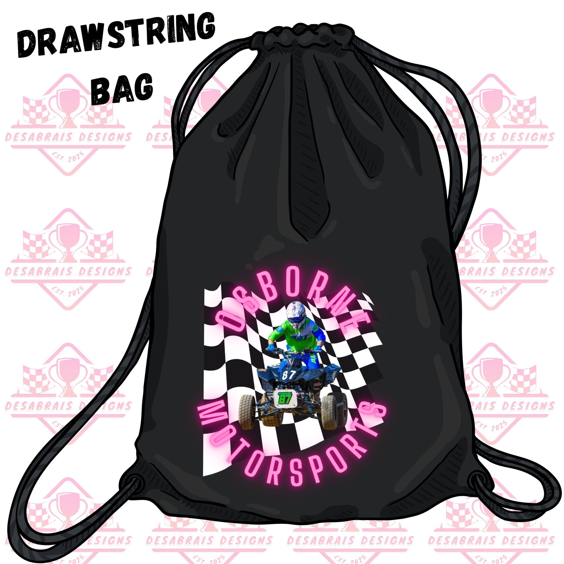 Osborne Motorsports Drawstring Bag